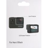 For GoPro HERO7 Black /7 White / 7 Silver /6 /5 Camera Lens Protective Film + LCD Display Screen Protector