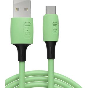 ENKAY Hat-Prince ENK-CB1101 5A USB to USB-C / Type-C Silicone Super Fast Charging Cable  Cable Length: 1.2m(Green)
