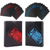 2pairs 54 stks Waterdichte Plastic Poker Tafel Games Kaarten PVC Magic Speelkaarten (Rood)