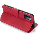 For samsung Galaxy A72 5G DG.MING Retro Oil Side Horizontal Flip Leather Case with Holder & Card Slots & Wallet(Red)