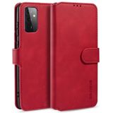 For samsung Galaxy A72 5G DG.MING Retro Oil Side Horizontal Flip Leather Case with Holder & Card Slots & Wallet(Red)