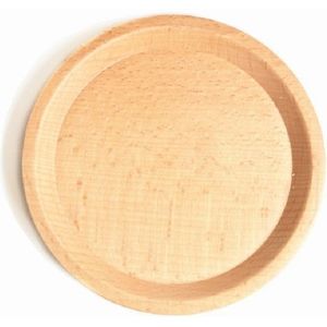 Beech Coffee Cup Accessories Wooden Tableware  Style:Saucer