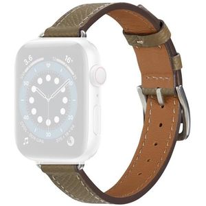 B Style Leather Strap Watchband For Apple Watch Series 7 & 6 & SE & 5 & 4 40mm  / 3 & 2 & 1 38mm(Grey)