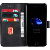 For iPhone 8  / 7 GUSSIM Magnetic Horizontal Flip Leather Case with Holder & Card Slots & & Wallet(Black)