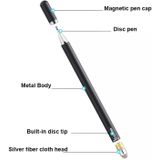 AT-30 2-in-1 siliconen zuignap + geleidende doek hoofd handschrift touchscreen pen mobiele telefoon passieve capacitieve pen
