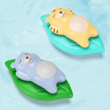 3 PCS badkamer spelen speelgoed baby baden water poppen op de ketting zwemmen beren en hagedissen voor kinderen (lichtblauwe beer)