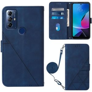 Voor Motorola Moto G Play 2023 / G Power 2022 / G Pure 2021 Crossbody 3D relif flip lederen telefoonhoes