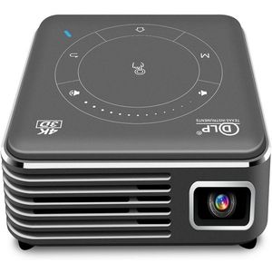 P11 854x480 DLP Mini Smart Projector With Infrared Remote Control  Android 9.0  2GB+16GB  Support 2.4G/5G WiFi  Bluetooth  TF Card(Silver Gray)