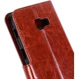 For Galaxy A3 (2017) / A320 Crazy Horse Texture Horizontal Flip PU Leather Case with Holder & Card Slots & Wallet & Photo Frame & Lanyard & Magnetic Buckle (Brown)