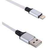 1m 2A Output USB to 8 Pin Nylon Weave Style Data Sync Charging Cable  For iPhone X / iPhone 8 & 8 Plus / iPhone 7 & 7 Plus / iPhone 6 & 6s & 6 Plus & 6s Plus / iPad(White)