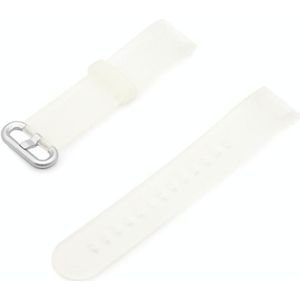 For Xiaomi Redmi Watch Translucent Silicone Replacement Strap Watchband(White)