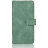 For Samsung Galaxy S20 Ultra Solid Color Skin Feel Magnetic Buckle Horizontal Flip Calf Texture PU Leather Case with Holder & Card Slots & Wallet(Green)