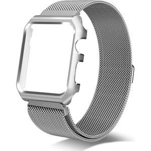 For Apple Watch Series 3 & 2 & 1 42mm Milanese Loop Simple Fashion Metal Watch Strap (Silver)