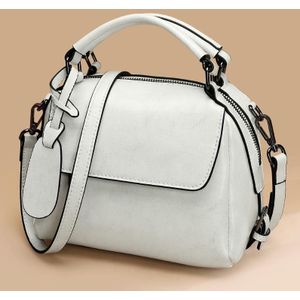 553088 Niche Shoulder Bag Handbag Lady Messenger Bag(White )