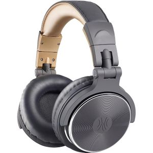 OneOdio Pro-10 Head-mounted Noise Reduction Wired Headphone with Microphone  Color:Grey Khaki