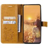 3D Butterfly Embossed Pattern Horizontal Flip Leather Case with Holder & Card Slot & Wallet & Lanyard For iPhone 13(Yellow)