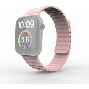 Magnetic Loop Watchband For Apple Watch Series 6 & SE & 5 & 4 44mm / 3 & 2 & 1 42mm(Pink)