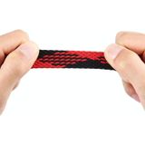 Plastic Buckle Mixed Color Nylon Braided Single Loop Replacement Watchbands For Apple Watch Series 6 & SE & 5 & 4 44mm / 3 & 2 & 1 42mm  Size:S(Checkered Red Black)
