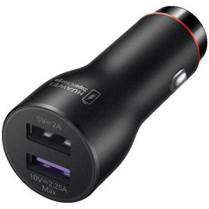 Originele Huawei CP36 Dual USB Super Fast Charging Car Charger (Max 22.5W SE) (Dark Grey)