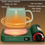 Gaskachel Vorm Warming Cup Mat Desktop Verwarming Constante Temperatuur Timing Water Cup Verwarming Basis  CN Plug