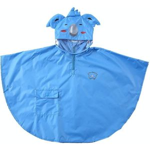 Children Raincoat Boys And Girls Split Cloak Three-Dimensional Cartoon Breathable Raincoat  Size: M(Blue)