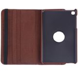 Litchi Texture Horizontal Flip 360 Degrees Rotation Leather Case for Galaxy Tab A 8 (2019) / P200 / P205  with Holder (Brown)