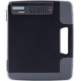 A4 File Box Folder With Calculator Writing Board Data Storage Box(Black )