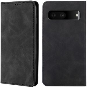 Voor Google Pixel 7 5G Skin Feel Magnetic Horizontal Flip Leather Phone Case