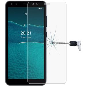 Voor Nokia C1 2e editie 0.26mm 9H 2.5D gehard glasfilm