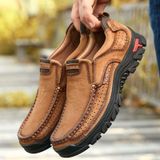 Comfortabele en ademende anti-slip set voeten outdoor wandelen sneakers formele schoenen voor mannen  schoenmaat: 42 (bruin)