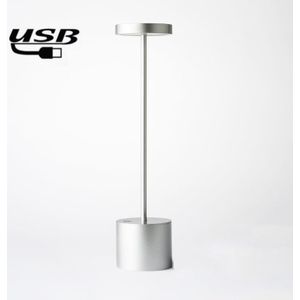 JB-TD003 I-Shaped Table Lamp Creative Decoration Retro Dining Room Bar Table Lamp  Specification: USB(Silver)