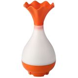 5V 4W USB Vase Aroma Diffuser Air Purifier Humidifier with LED Light for Office / Home Room(Orange)