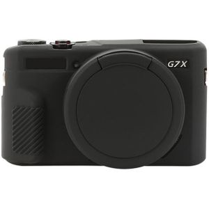 Voor Canon PowerShot G7 X Mark II / G7X2 zachte siliconen beschermhoes met lensdop