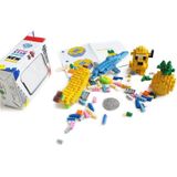 Sika herten patroon Plastic Diamond Particle bouwsteen Lego geassembleerd speelgoed
