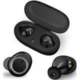TWS-A1 Bluetooth Headset 5.0 True Wireless Mini Invisible Sports Running Music Earphones With Charging Box Mic(Black)