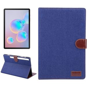 For Galaxy Tab S6 10.5 T860 Dibase Texture PC Horizontal Flip Leather Protective Case with Holder & Card Slots & Wallet & Photo Frame (Dark Blue)