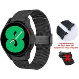 For Samsung Galaxy Watch4 40mm / 44mm Stainless Steel Milan Buckle Watch Band(Black)