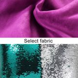 DIY Two Tone Glitter Sequins Throw Pillow Case Reversible Sequin Magical Color Changing Pillow Cover  Size: 40*40cm(White+Champagne Gold)