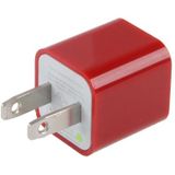 Amerikaanse USB oplader met stekker  voor iPad  iPhone  Galaxy  Huawei  Xiaomi  LG  HTC en andere Smart Phones  oplaadbare Devices(Red)