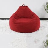 Lazy Sofa Bean Bag Chair Fabric Cover  Size: 70x80cm(Red)