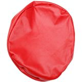 Voor Diameter 28-35cm Eenvoudige PU-leer Stretch Ronde Krukhoes Waterdichte Lift Stoelhoes (Rood)