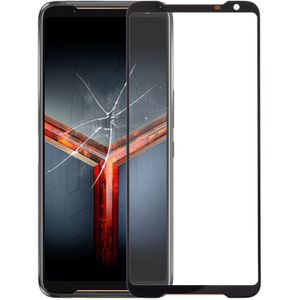 Front Screen Outer Glass Lens for Asus ROG Phone II ZS660KL (Black)