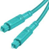 1.5m EMK OD4.0mm Square Port to Square Port Digital Audio Speaker Optical Fiber Connecting Cable(Sky Blue)