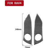 Carbon Fiber Car Warning Light Switch Panel Decorative Sticker for Toyota Old RAV4 2006-2013 Left and Right Drive Universal