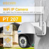 ESCAM PT207 HD 1080P WIFI IP-camera  ondersteuning Two Way Audio / Motion Detection / Night Vision / TF-kaart