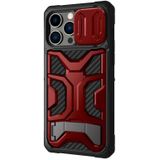 Voor iPhone 14 Pro Max NILLKIN Sliding Camera Cover Design TPU + PC Magnetische Telefoon Case (Rood)