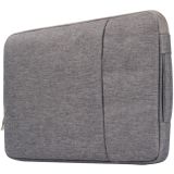 11.6 inch Universal Fashion Soft Laptop Denim Bags Portable Zipper Notebook Laptop Case Pouch for MacBook Air  Lenovo and other Laptops  Size: 32.2x21.8x2cm (Grey)