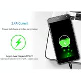 Cagabi N1 1m 2.4A Aviation Aluminum Alloy + Nylon USB to Micro USB Data Sync Fast Charging Cable  for Samsung Galaxy S7 & S7 Edge / LG G4 / Huawei P8 / Xiaomi Mi4 and other Smartphones