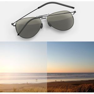 Original Xiaomi Mijia TS Computer Glasses Polarized UV Lens Sunglasses  304H Stainless Steel Gravity Rear Frame(Black)