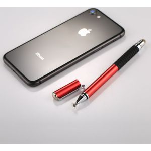 Universal 2 in 1 Multifunction Round Thin Tip Capacitive Touch Screen Stylus Pen  For iPhone  iPad  Samsung  and Other Capacitive Touch Screen Smartphones or Tablet PC(Red)